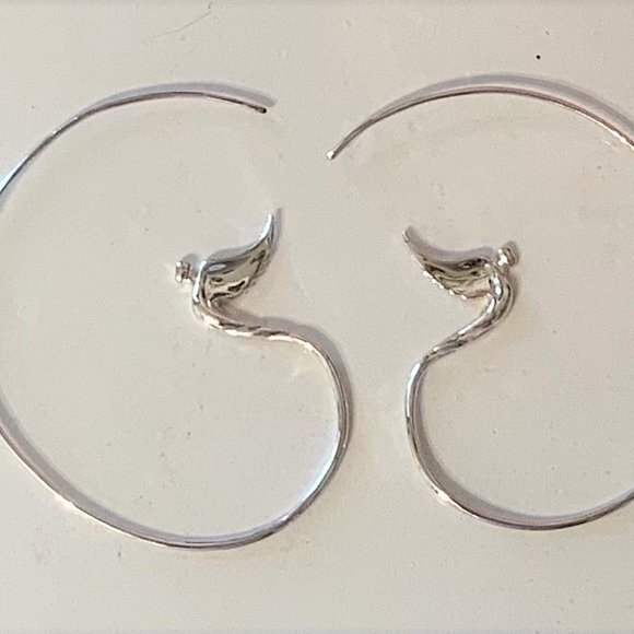 ARTIST OF HOPE STEVEN LAVAGGI STERLING EARRINGS - Picture 4 of 7